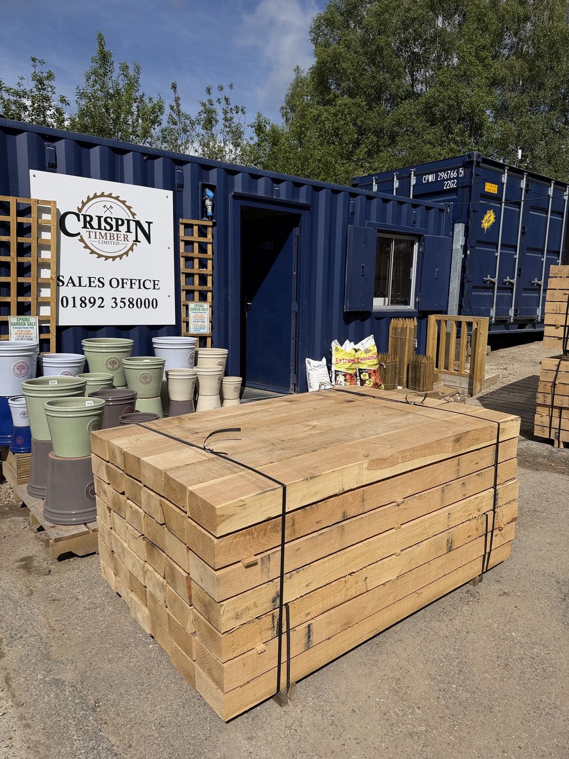 Oak Garden Sleepers 100x200x1800mm