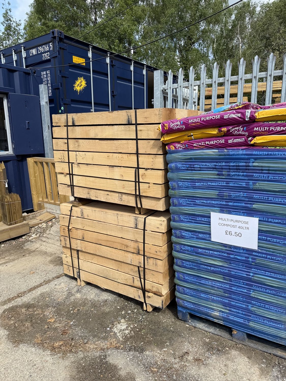 Oak Garden Sleepers 100x200x1200mm