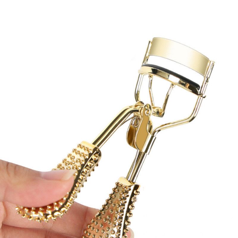 Drill Handle Eyelash Curler Gold-plated Curling Eyelash Curler