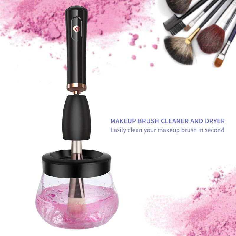 Makeup Brush Cleaner Fast Washing and Drying Electric Automatic Spinner Tool