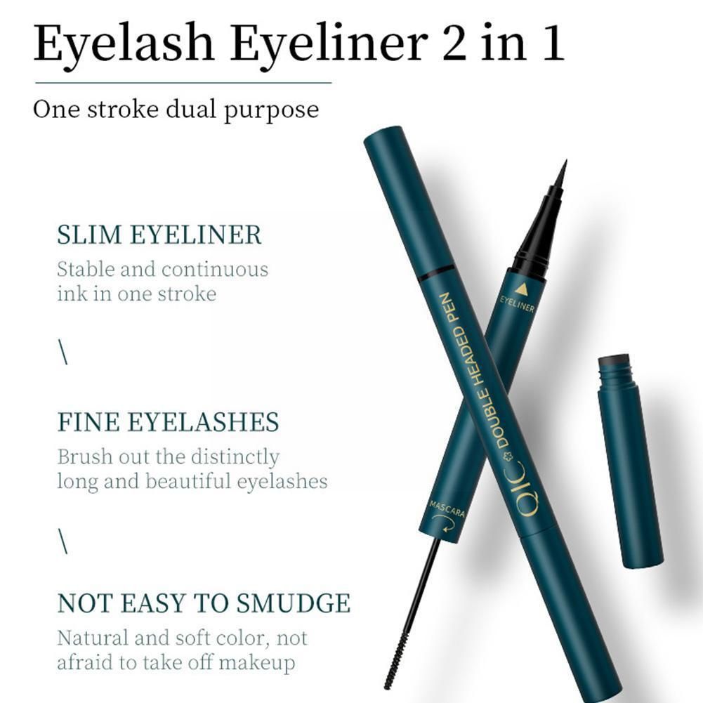 Double-headed Eyeliner Eyelash Pencil 2-in-1 Mascara Dry Liner Pen