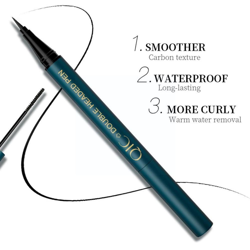 Double-headed Eyeliner Eyelash Pencil 2-in-1 Mascara Dry Liner Pen