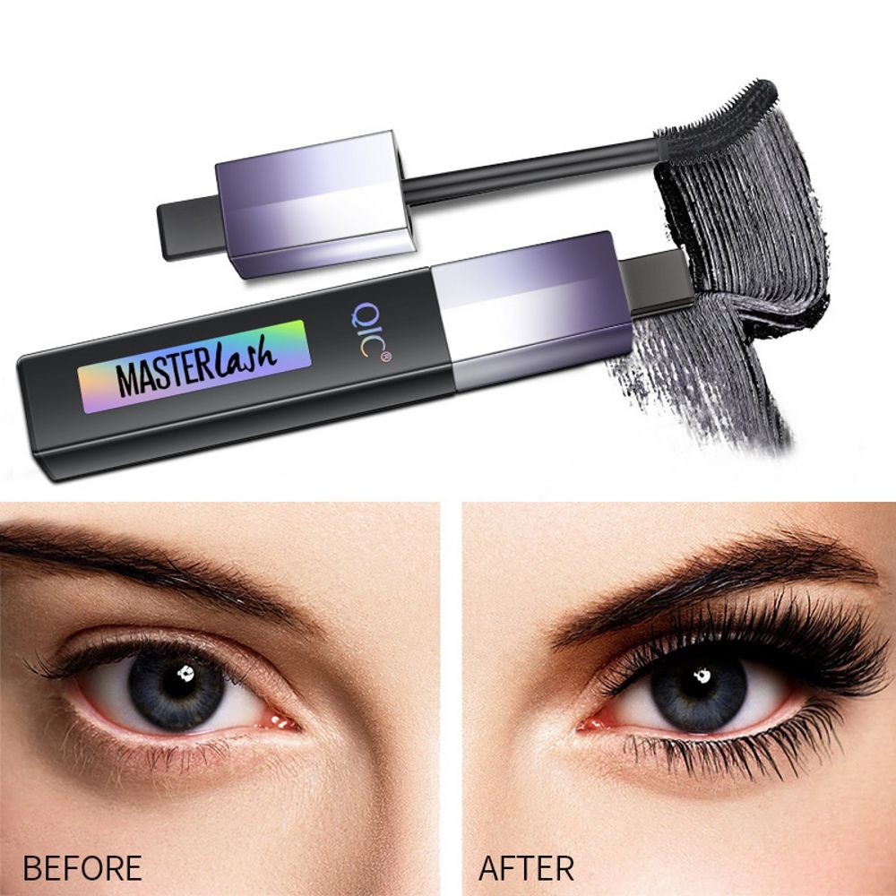 4D Elbow Black Mascara Waterproof Long-distance Warping Non-smudge Mascara