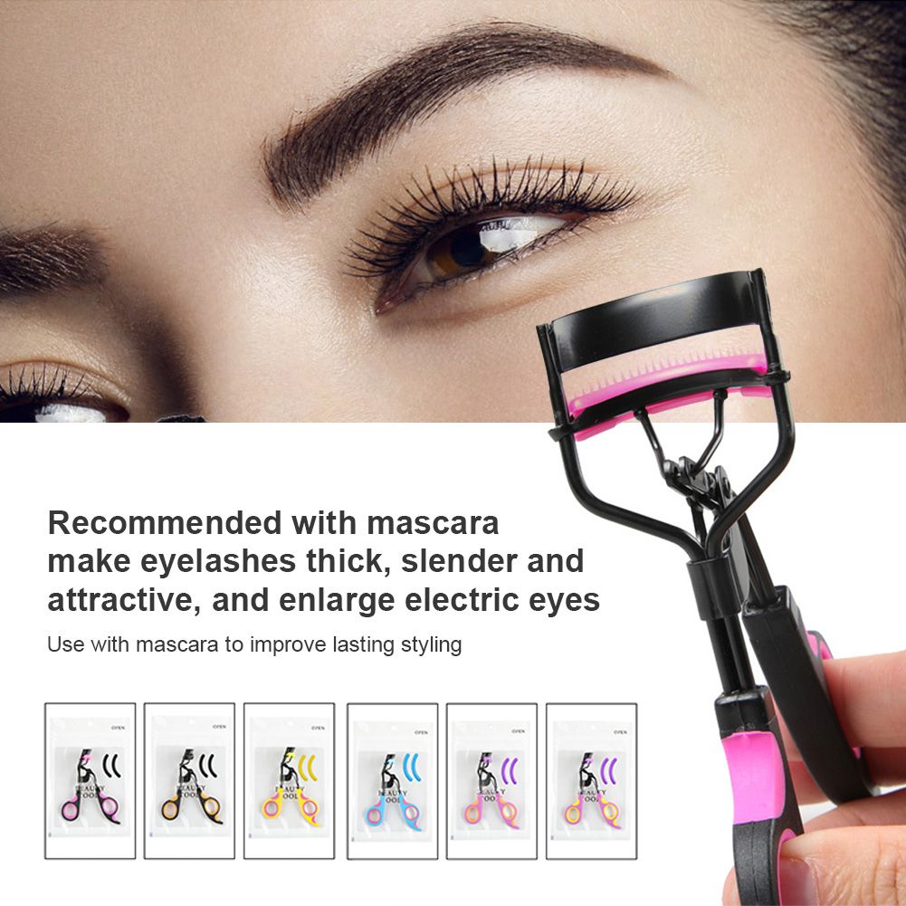 Eyelash Curler Long Lasting Curl Eyelashes Curling Tweezers