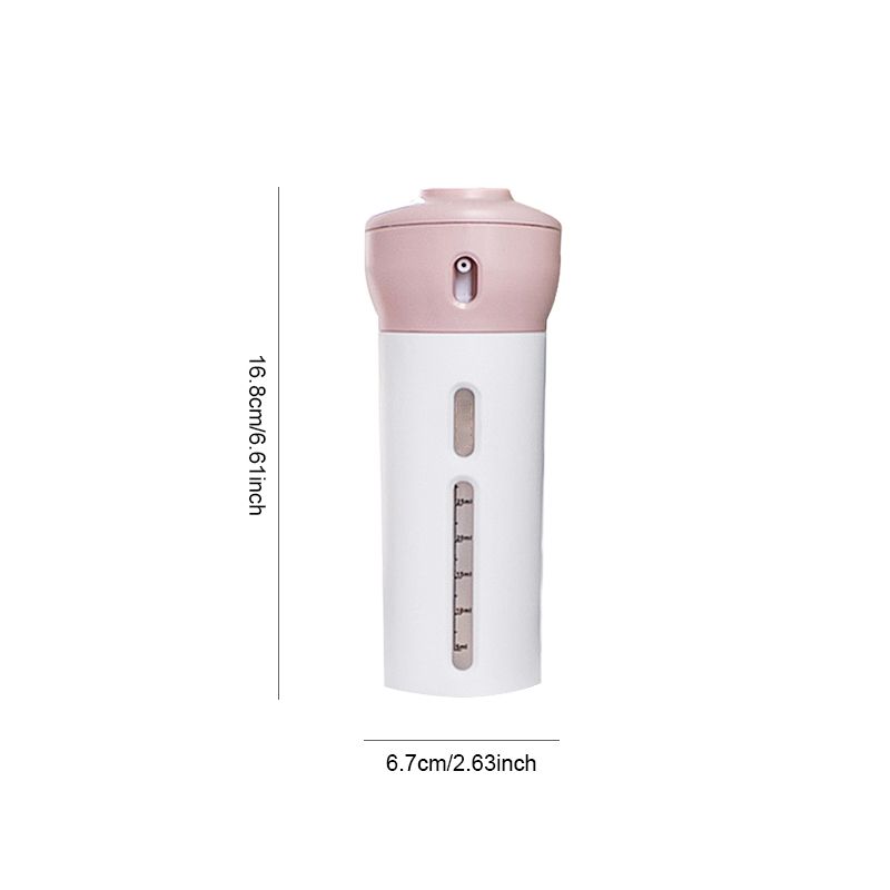 Travel 4-in-1 Refillable Bottle Toiletries Lotion Shampoo Emulsion Gel Dispenser