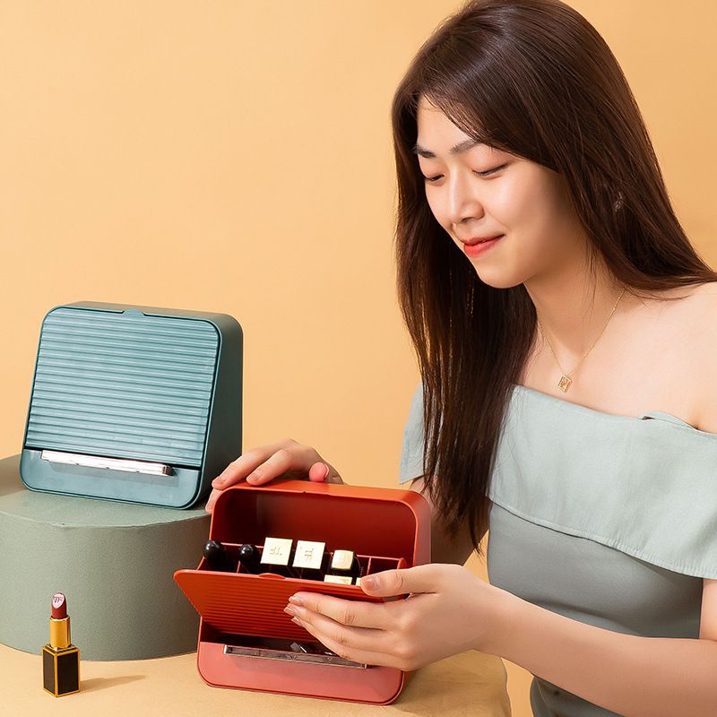 Solid Dustproof Cosmetic Lipstick Storage Box