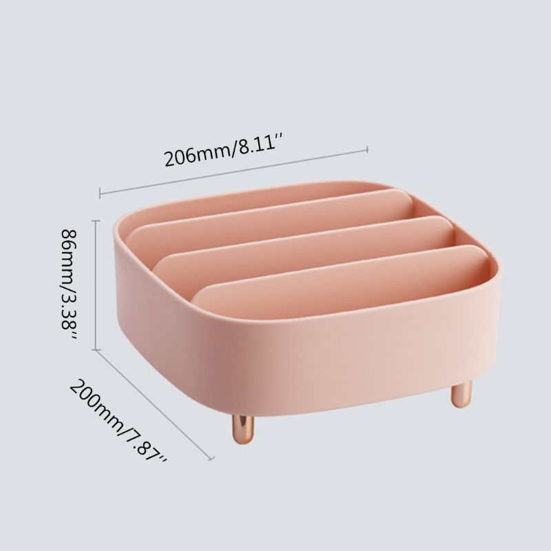 Anti-slip Plastic Cosmetics Organizer Makeup Storage Box