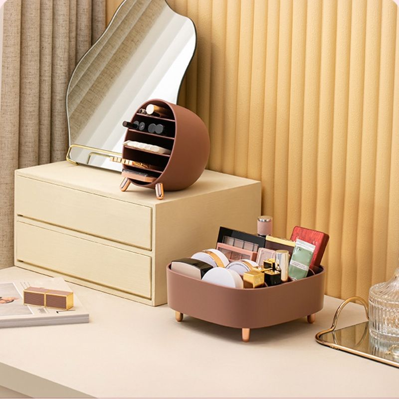 Anti-slip Plastic Cosmetics Organizer Makeup Storage Box