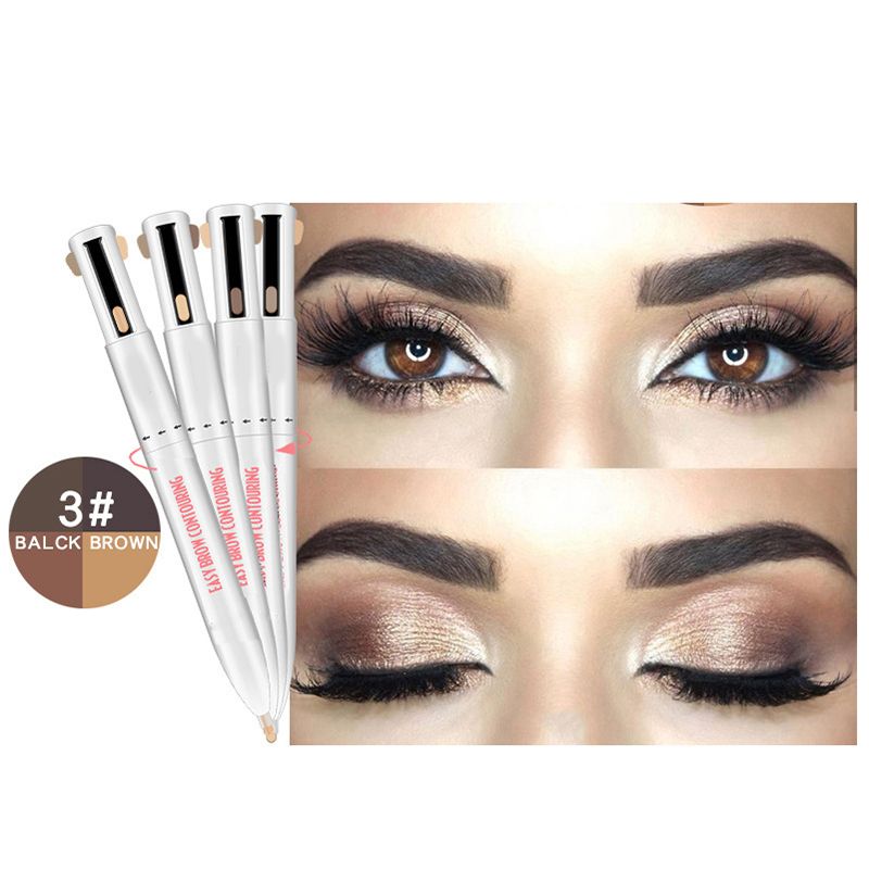 4 in 1 Easy to Wear Eyebrow Contour Pen Defining Highlighting Brow Pen
