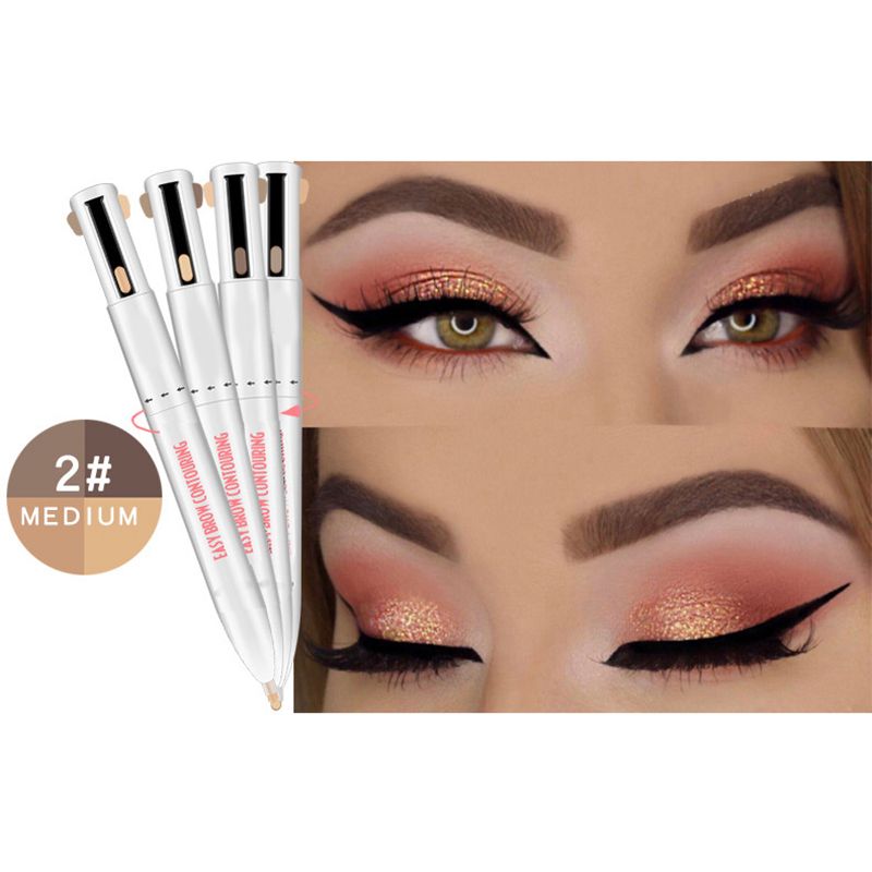 4 in 1 Easy to Wear Eyebrow Contour Pen Defining Highlighting Brow Pen