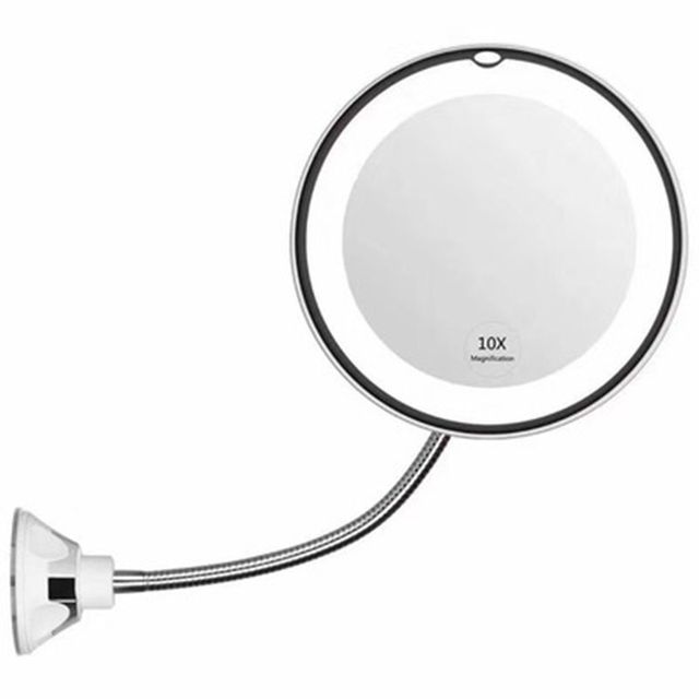 10X LED Makeup Mirror Flexible Bathroom Mirror