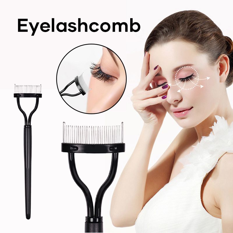 Women Eyelash Comb Lash Separator Lift Curl Metal Brush Beauty Makeup Tool
