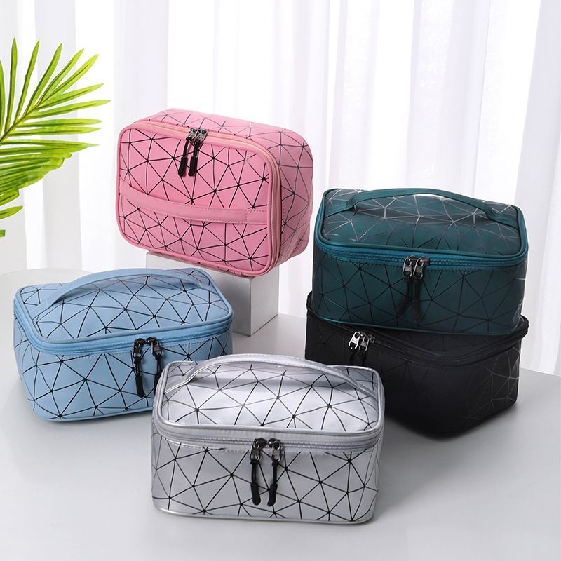 High Capacity Travel Cosmetic Bag Waterproof Women Makeup Bag