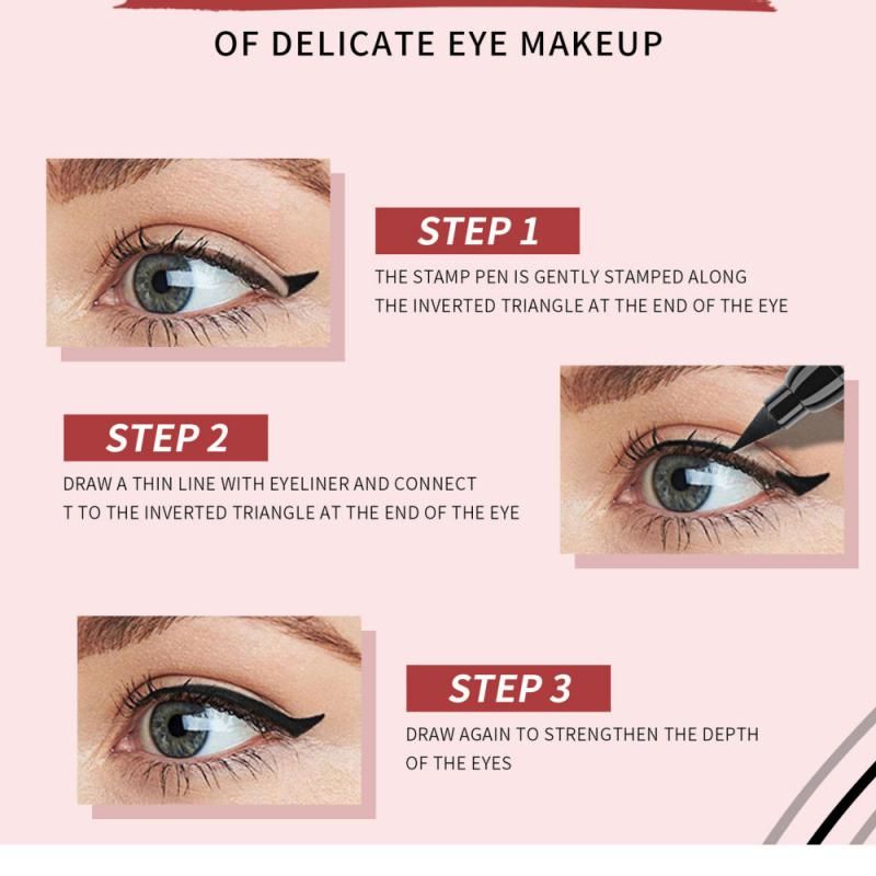 Seal Stamp Liquid Eyeliner Pen Double Headed Eye Liner