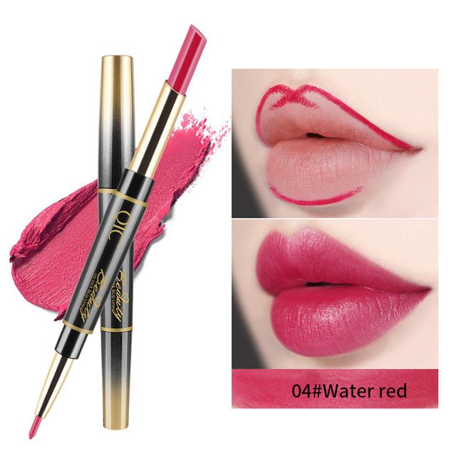 Duo Lipstick Automatic Lip Liner Matte Matte