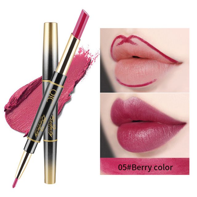 Duo Lipstick Automatic Lip Liner Matte Matte