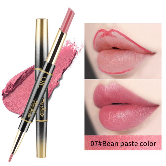 Duo Lipstick Automatic Lip Liner Matte Matte