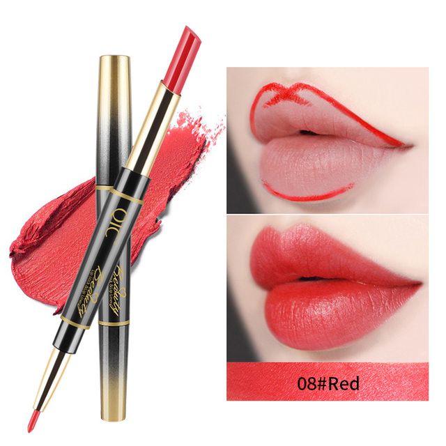Duo Lipstick Automatic Lip Liner Matte Matte
