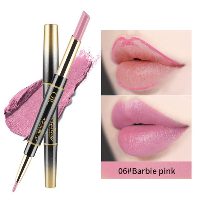Duo Lipstick Automatic Lip Liner Matte Matte