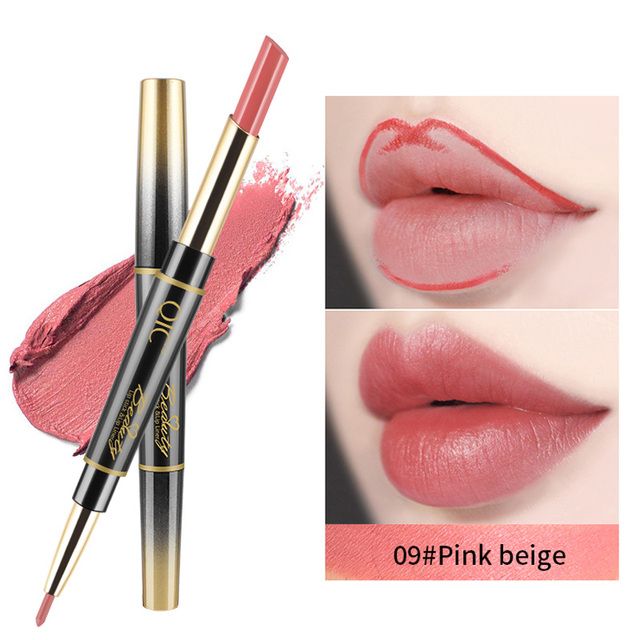 Duo Lipstick Automatic Lip Liner Matte Matte