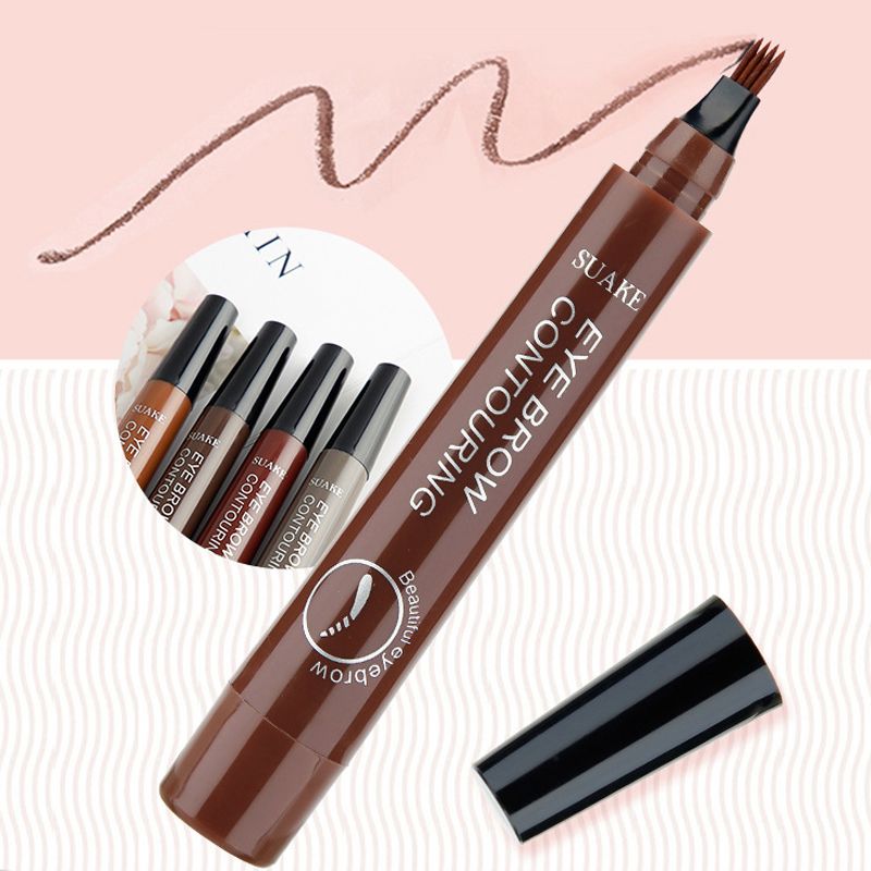 5 Colors Eyebrow Tattoo Pen Waterproof Long Lasting Liquid Brow Pencil