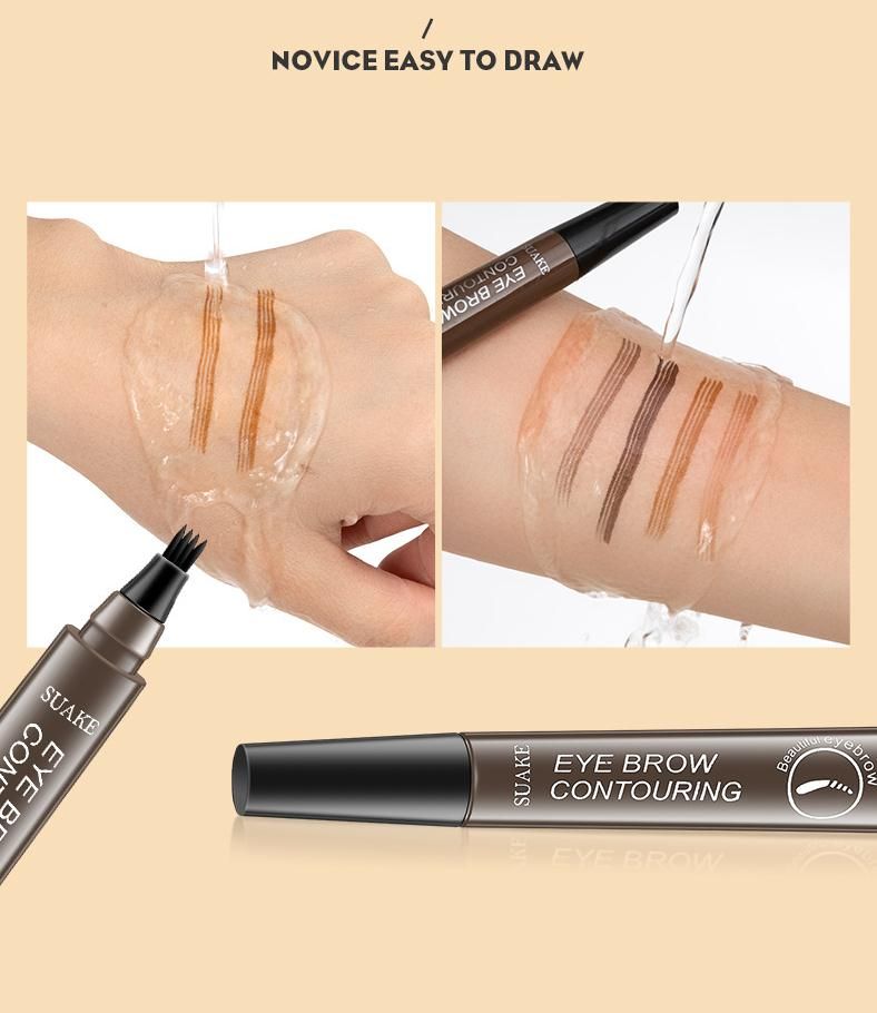 5 Colors Eyebrow Tattoo Pen Waterproof Long Lasting Liquid Brow Pencil