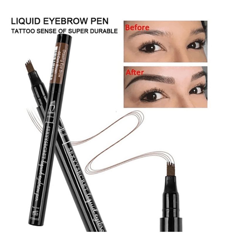 Four-Claw Eyebrow Pen Waterproof Liquid Eyebrow