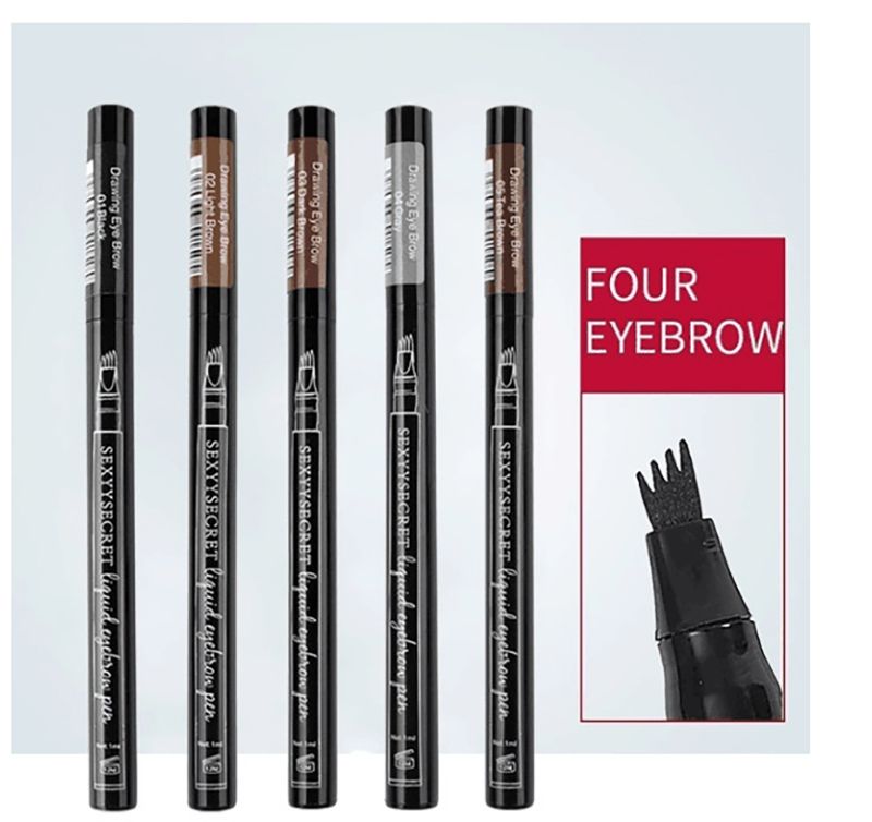 Four-Claw Eyebrow Pen Waterproof Liquid Eyebrow