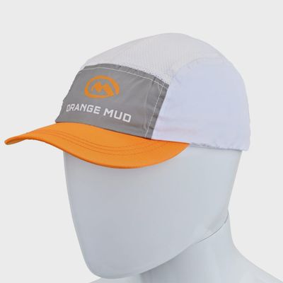 Orange Mud Squishy mesh hat - Orange/Grey/White