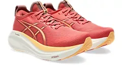 ASICS Women's Nimbus 27 - Dark Pink Clay/Orange Glow