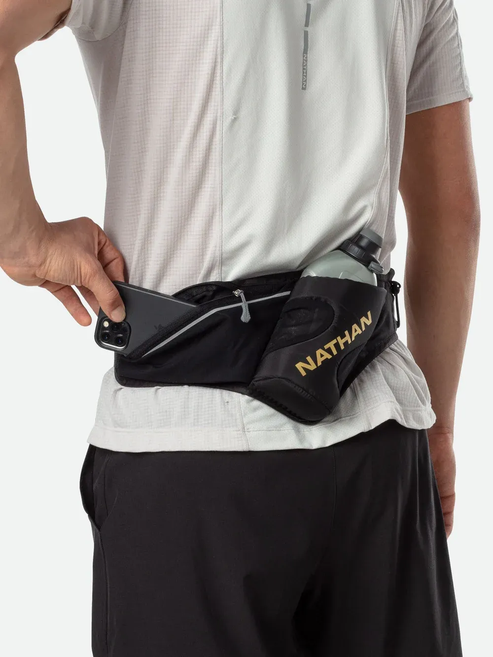 Nathan Peak Hydration Waist Pak - Black/Gold