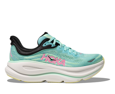 Hoka Women's Bondi 9 Wide - Blue Spark/Mint Fluorite