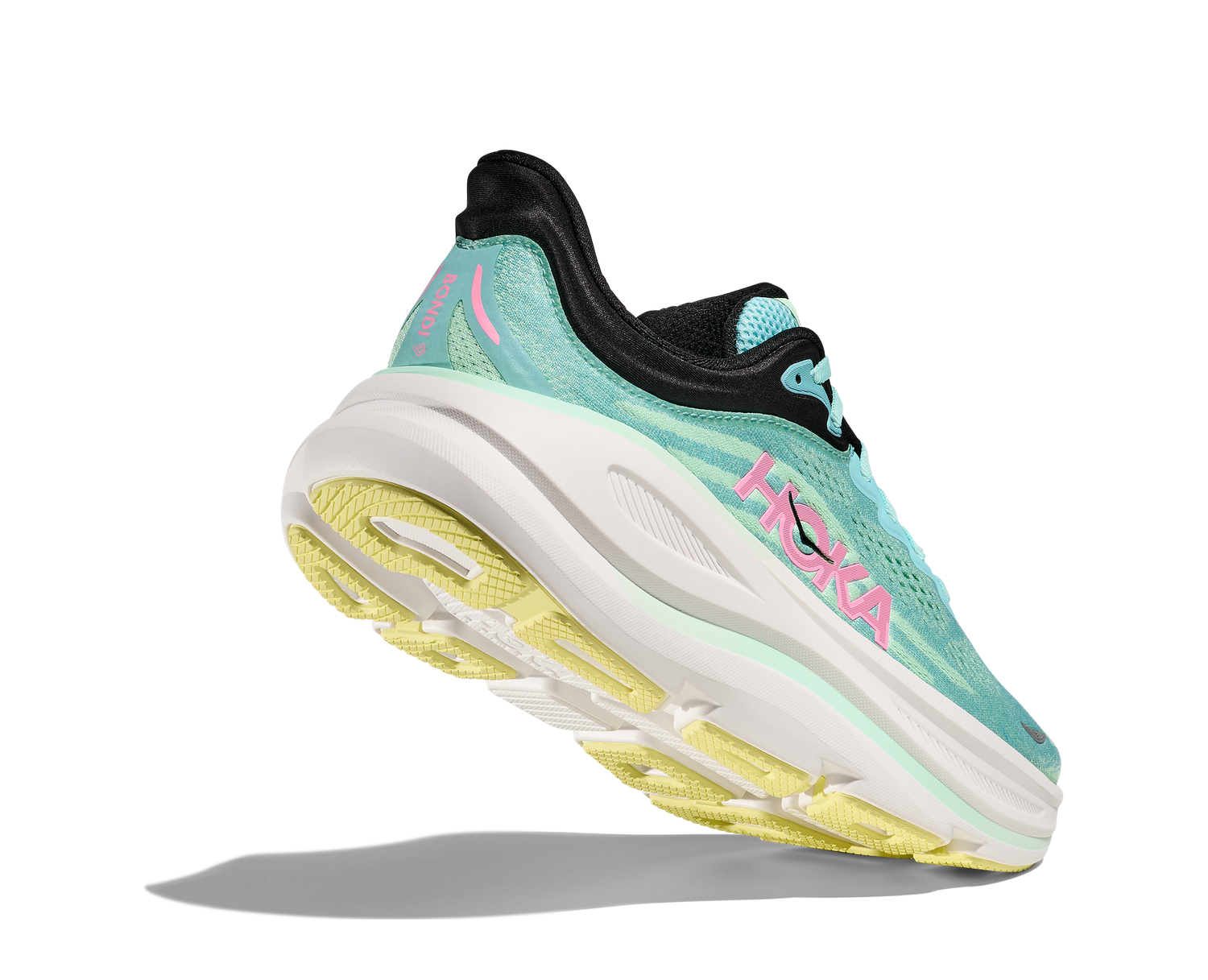Hoka Women's Bondi 9 Wide - Blue Spark/Mint Fluorite