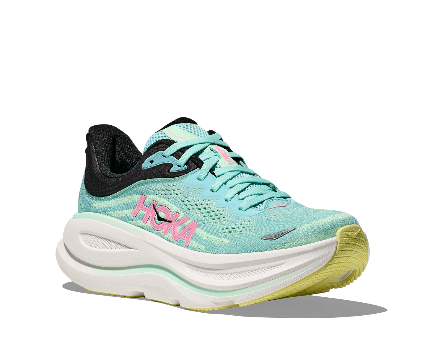 Hoka Women's Bondi 9 Wide - Blue Spark/Mint Fluorite