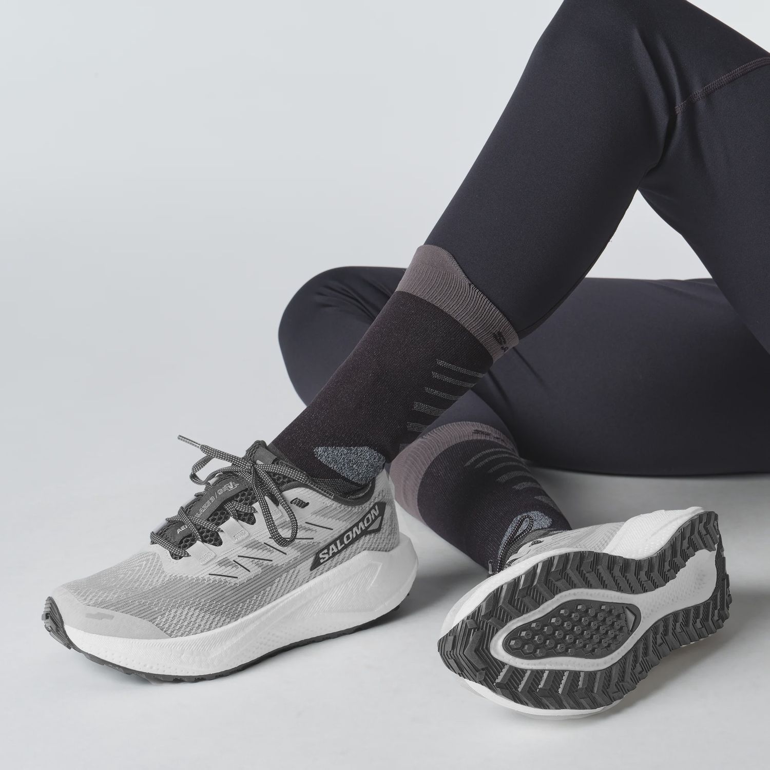 Salomon Men's Aero Blaze 3 GRVL - Lunar Rock/White Black