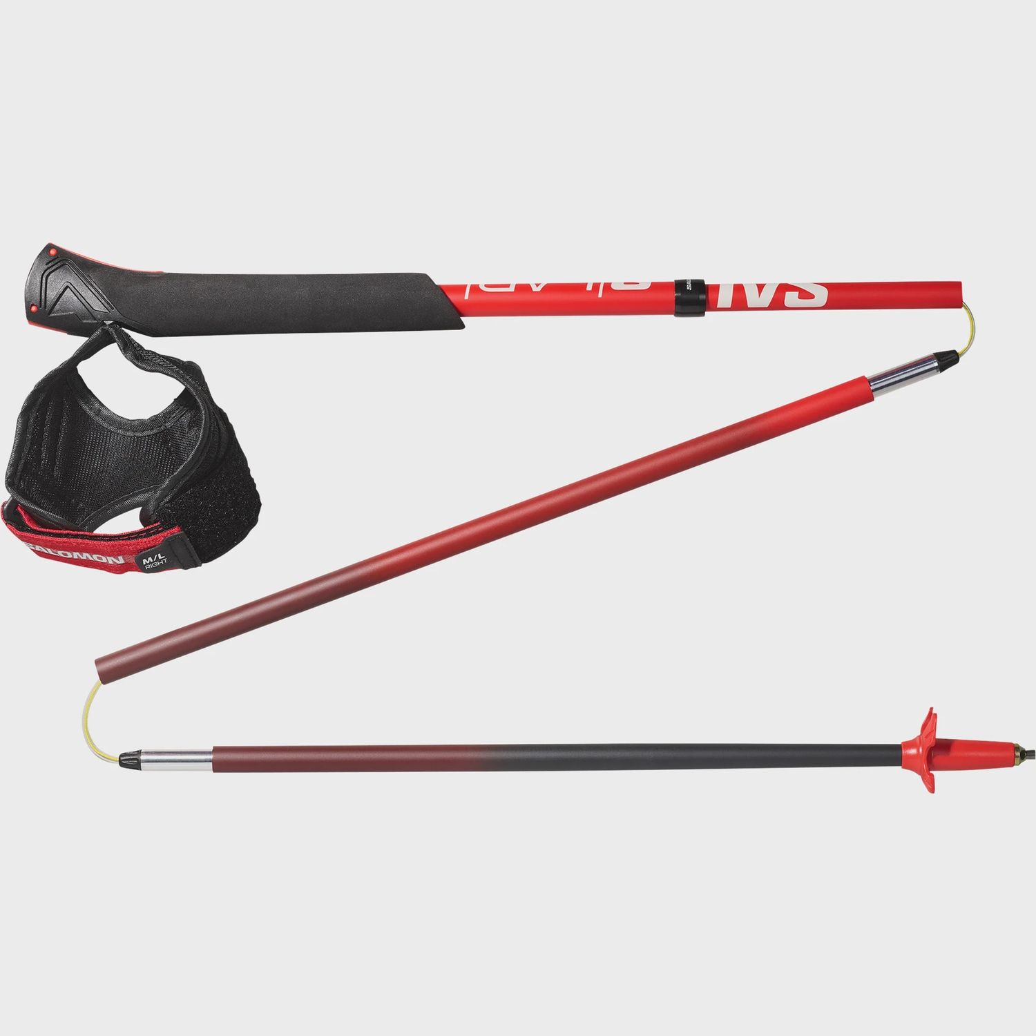 Salomon S/LAB Ultra Carbon Poles - Fiery Red/Black