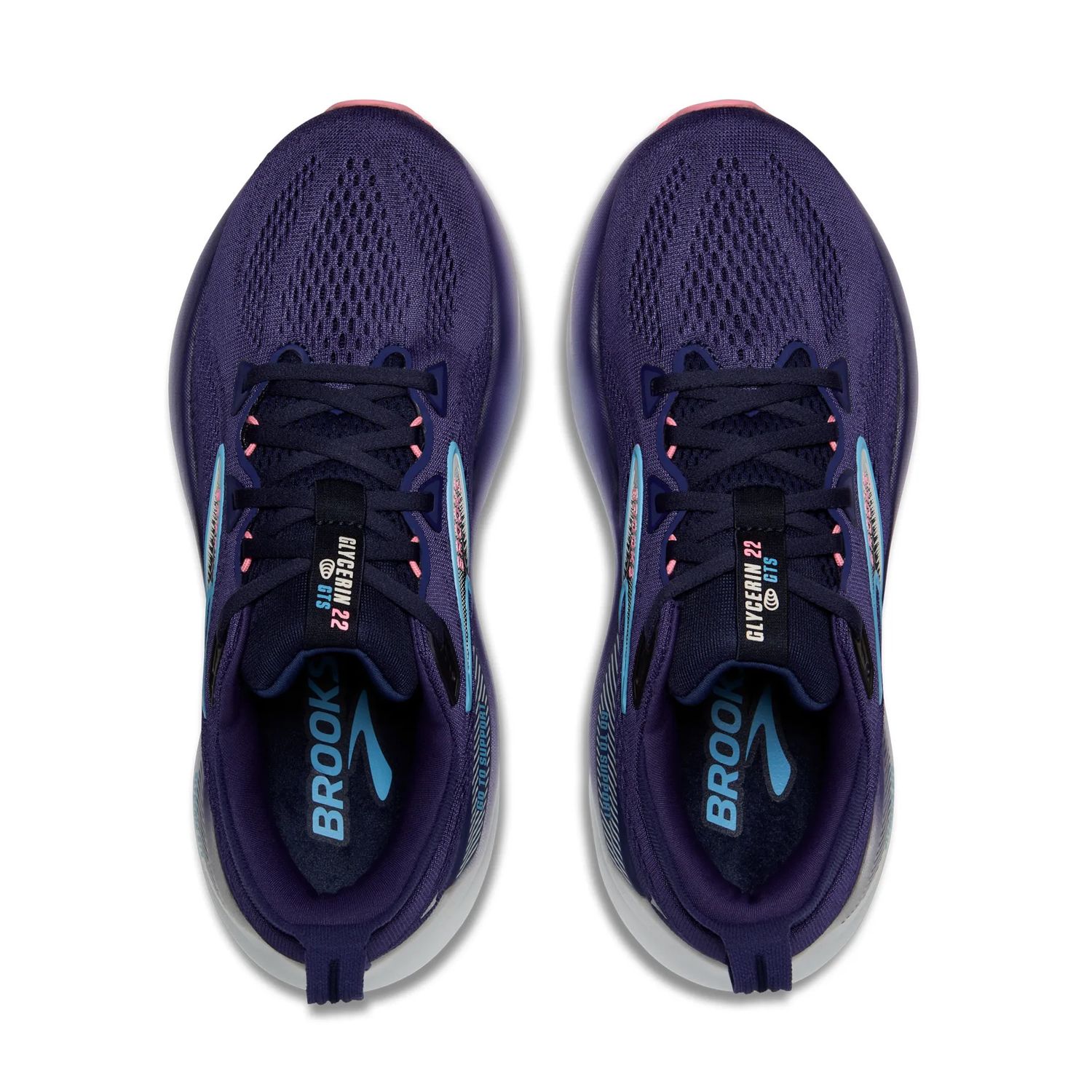 Brooks Women's Glycerin GTS 22 - Blue Ribbon/Peacoat/Dianthus