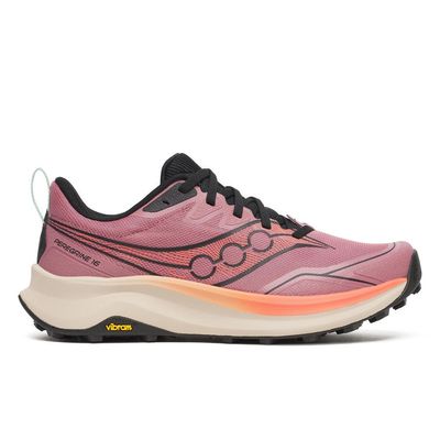Saucony women’s Peregrine 16 - Mauve/Salmon