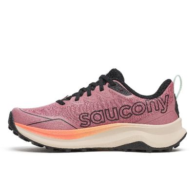 Saucony women’s Peregrine 16 - Mauve/Salmon