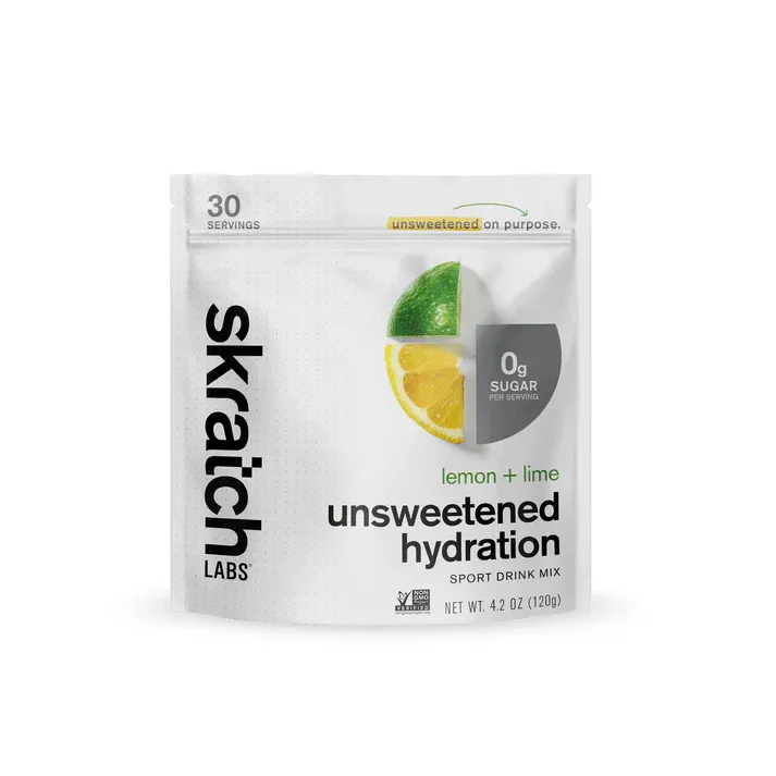 Skratch Labs Unsweetened Hydration Sport Drink Mix - 30 Servings, Flavor: Lemon Lime