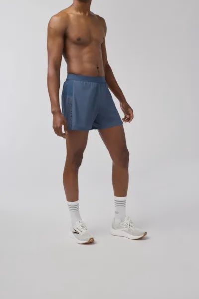 Brooks Men's Journey 5" Short - Blue Slate/Speed Logo