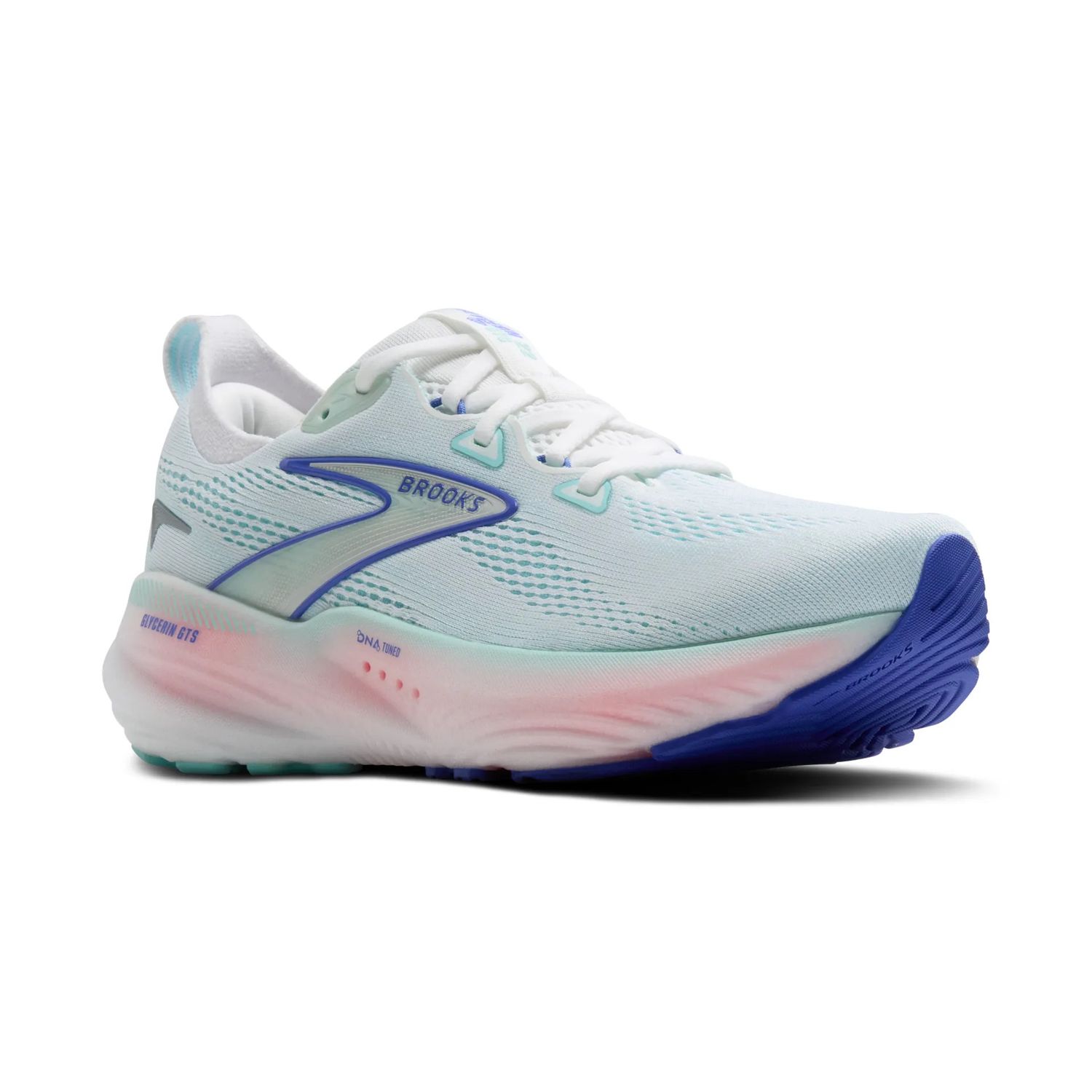 Brooks Women's Glycerin GTS 22 - White/Limpet Shell/Amparo Blue