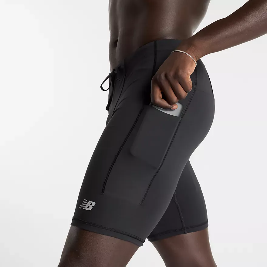 New Balance Sleek Pocket Half Tight 9 - Black