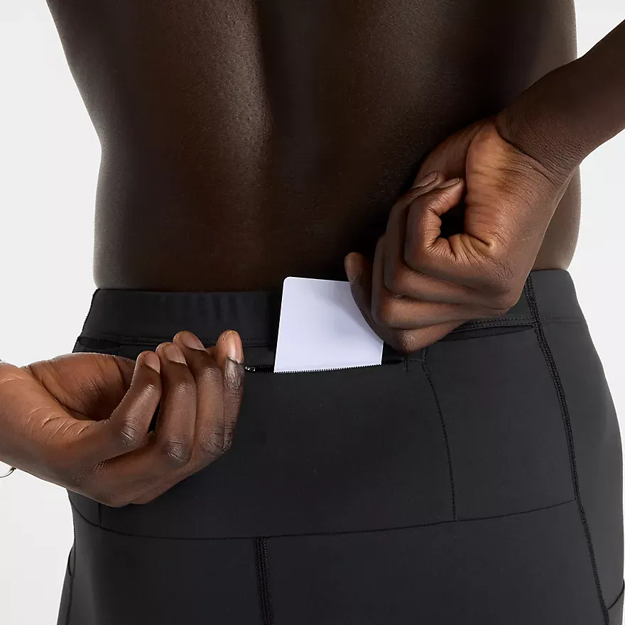 New Balance Sleek Pocket Half Tight 9 - Black