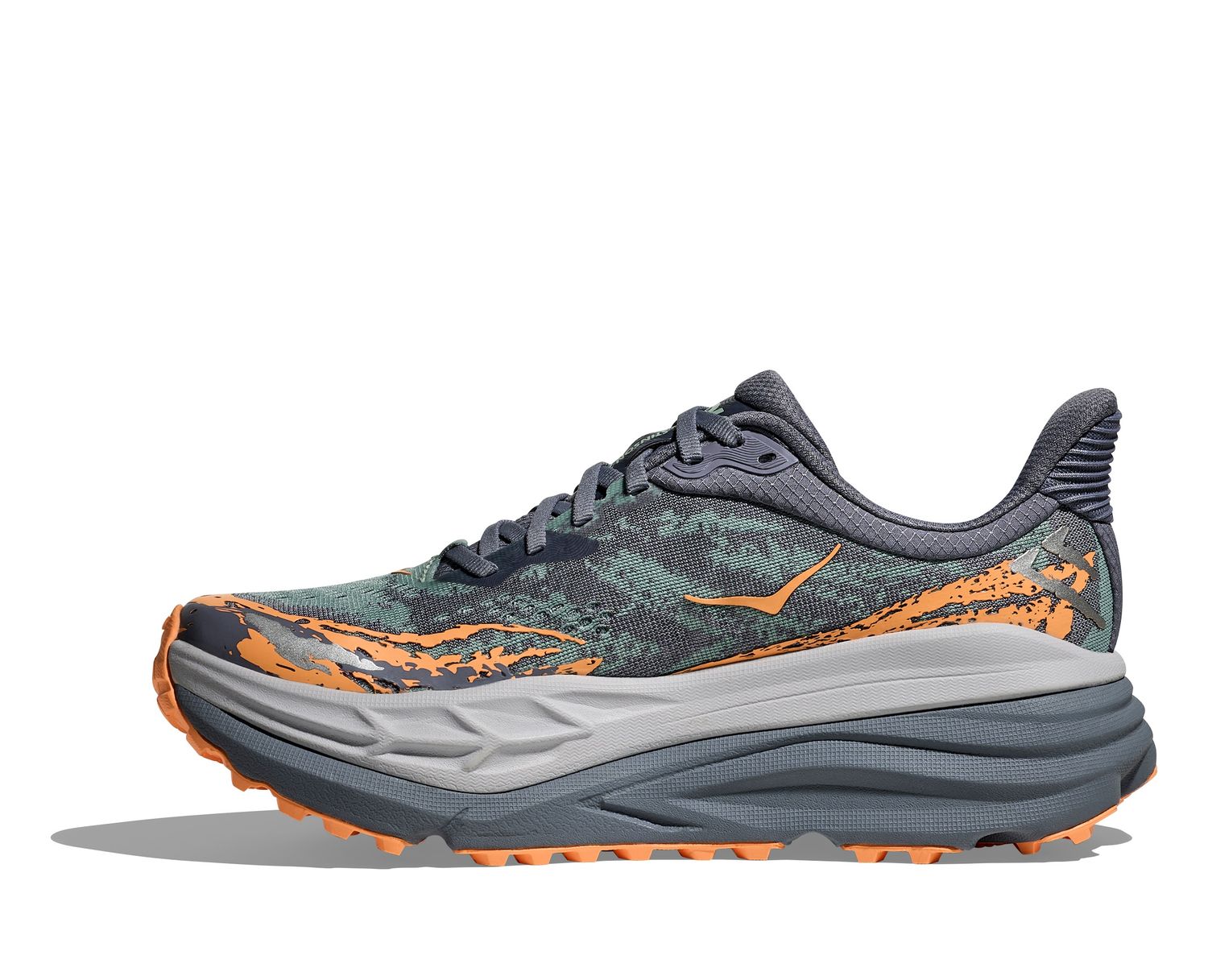 Hoka Women's Stinson 7 - Grey Skies/Pale Tangerine