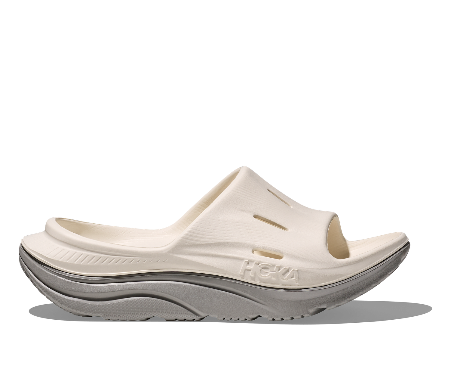 Hoka Ora Recovery Slide 3 - ALABASTER / STARDUST