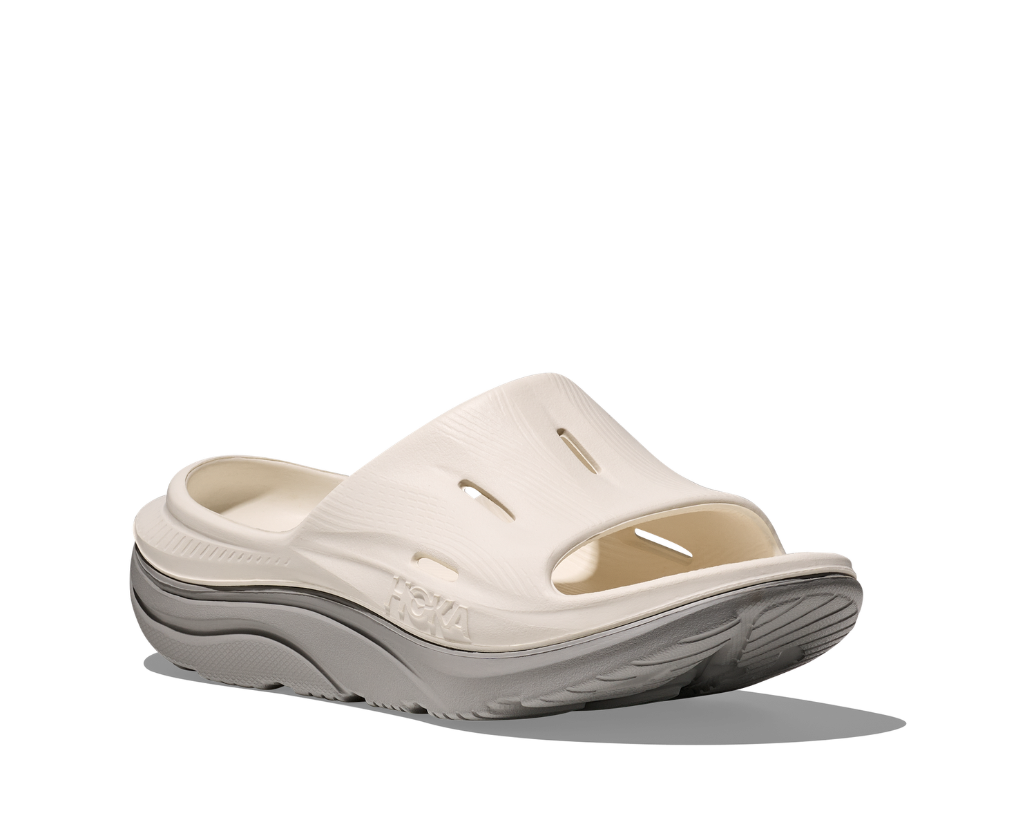 Hoka Ora Recovery Slide 3 - ALABASTER / STARDUST
