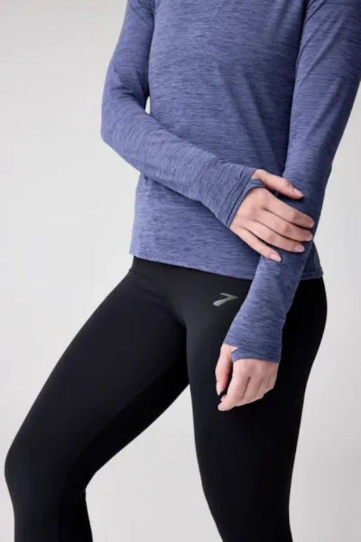 Brooks Women's Luxe Long Sleeve - Heather Nightshadow