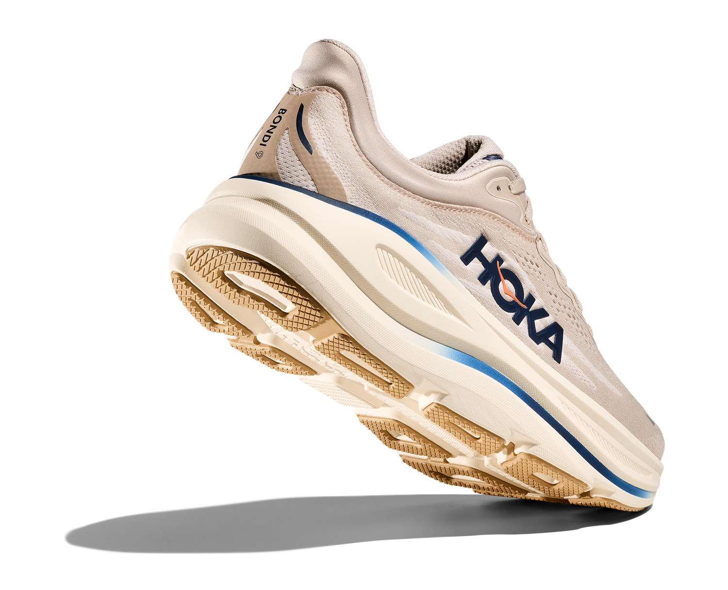 Hoka Men's Bondi 9 Wide - Stucco/Grout