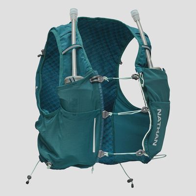 Nathan Women's Pinnacle Pro 6 Liter Hydration Vest - Deep Teal/Reflective Silver